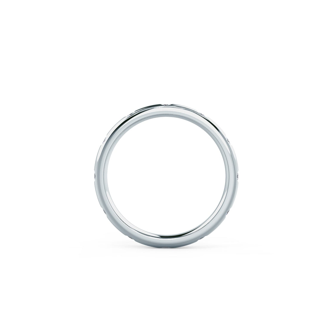 Round Cut Lab Grown Diamond Flush Set Eternity Band - Doozy Diamonds
