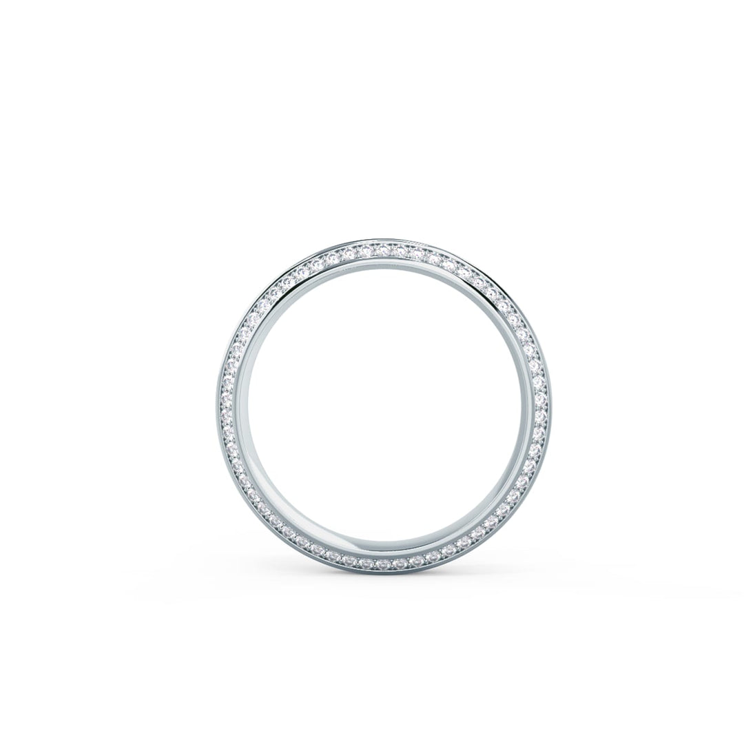 Round Cut Lab Grown Diamond Channel Set Wedding Band - Doozy Diamonds