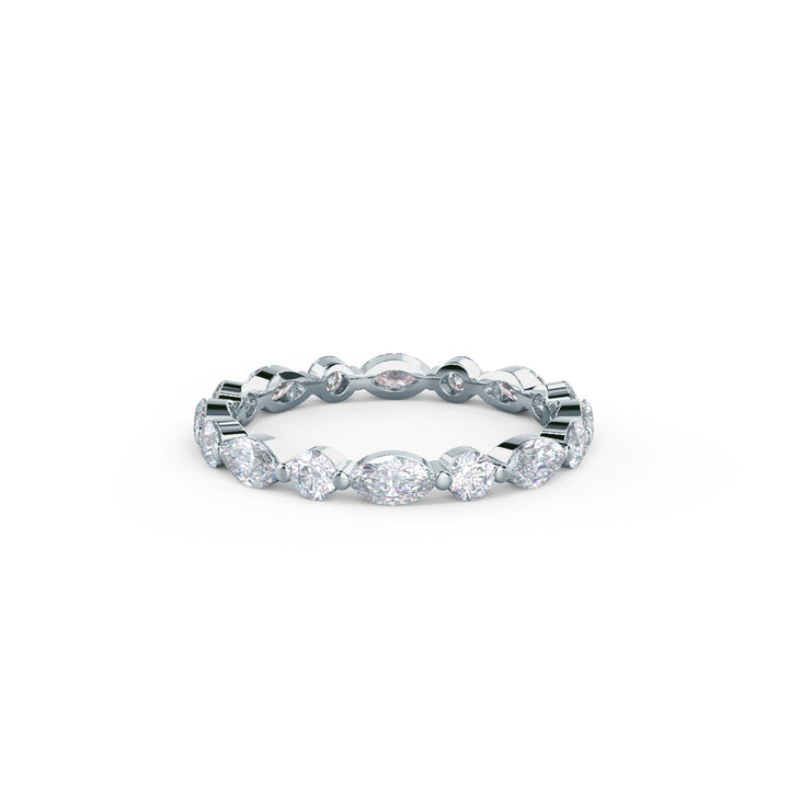 Marquise & Round DE - VS1 Lab Grown Diamond Eternity Band - Doozy Diamonds