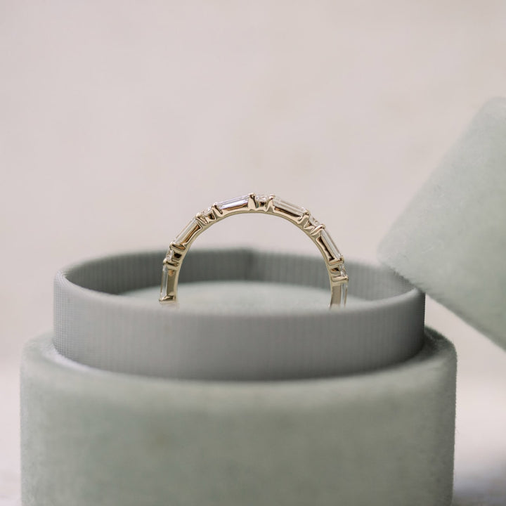 Baguette & Round Cut DE - VS1 Lab Grown Diamond Full Eternity Wedding Band - Doozy Diamonds