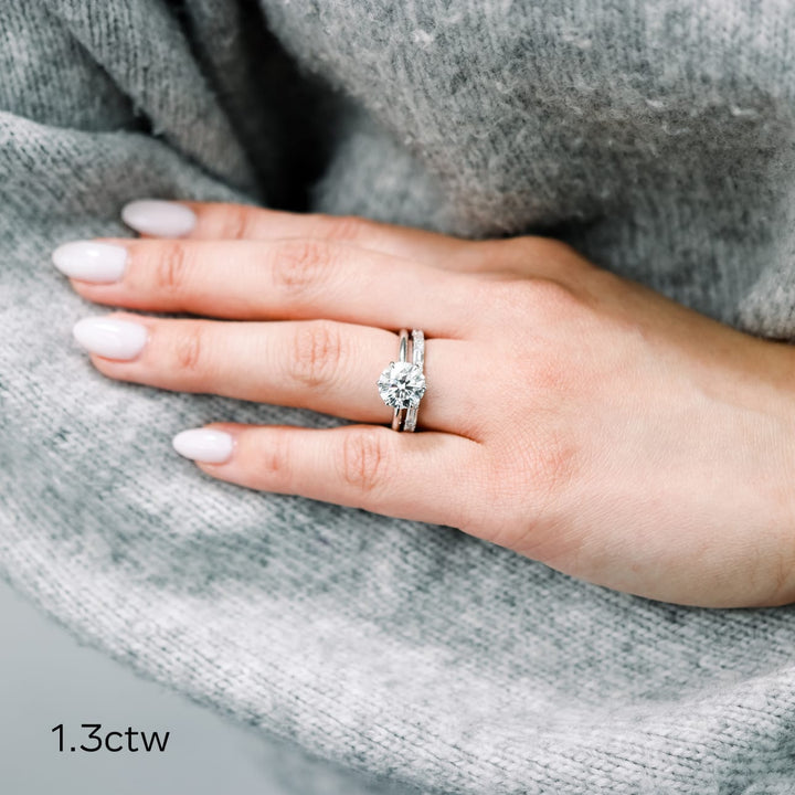 Baguette & Round Cut DE - VS1 Lab Grown Diamond Full Eternity Wedding Band - Doozy Diamonds