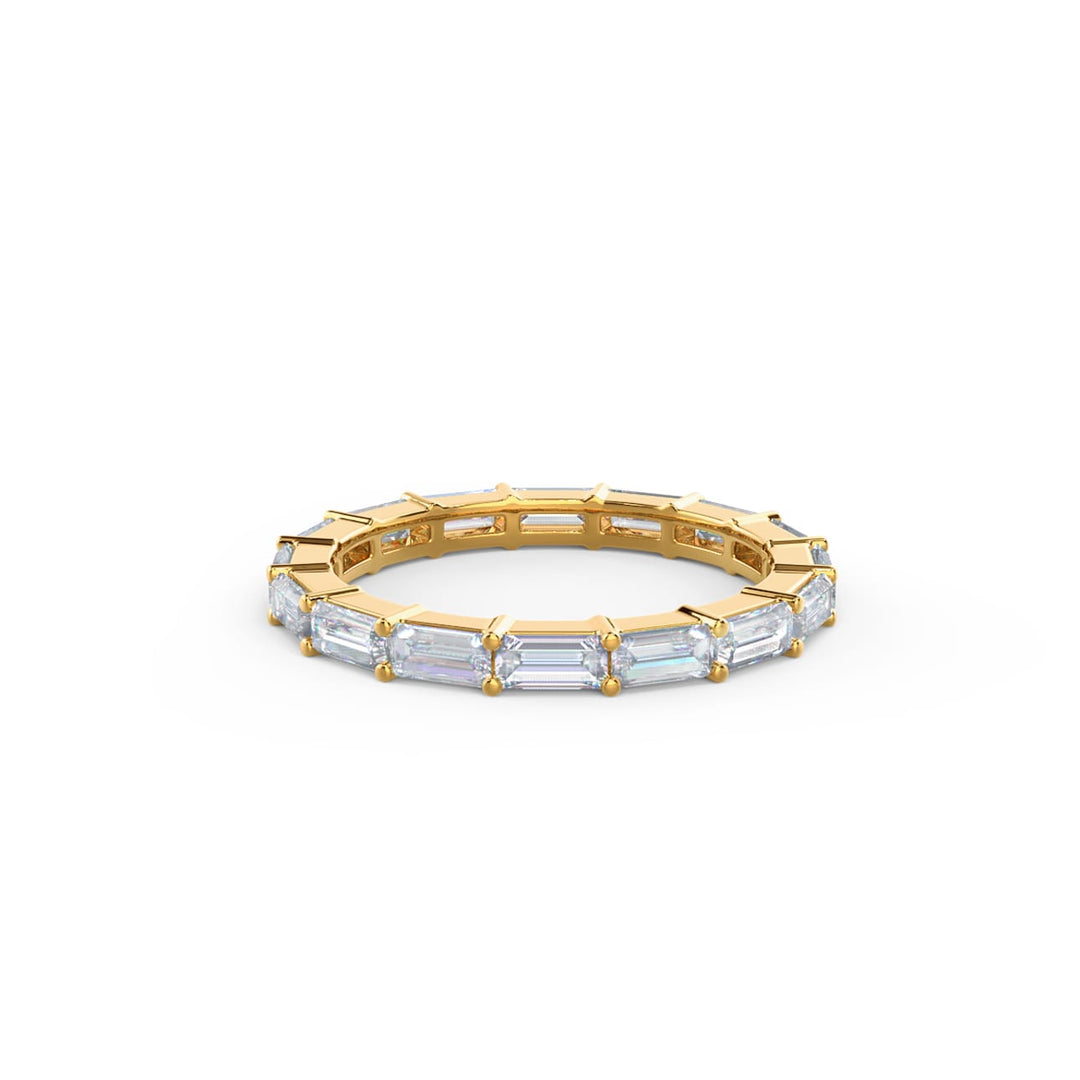 Baguette Cut DE - VS1 Lab Grown Diamond Full Eternity Wedding Band - Doozy Diamonds