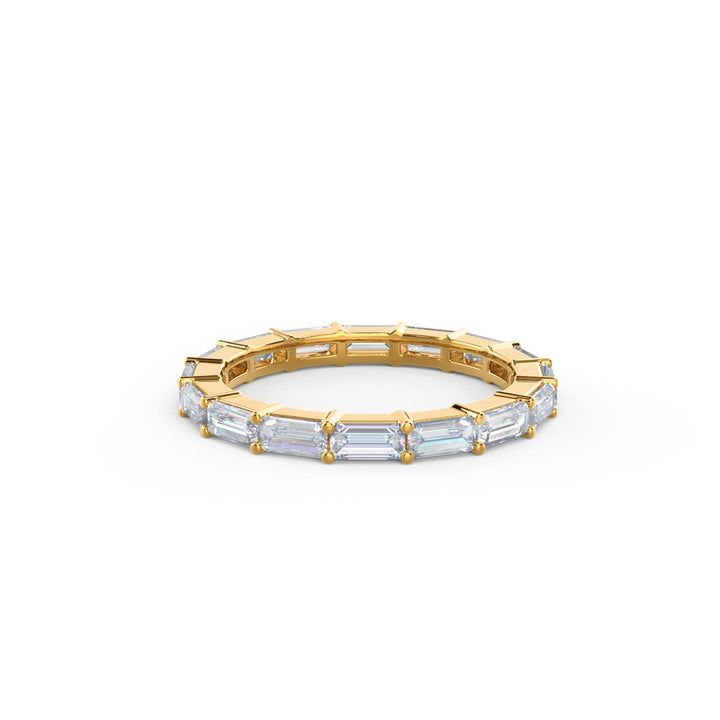 Baguette Cut DE - VS1 Lab Grown Diamond Full Eternity Wedding Band - Doozy Diamonds