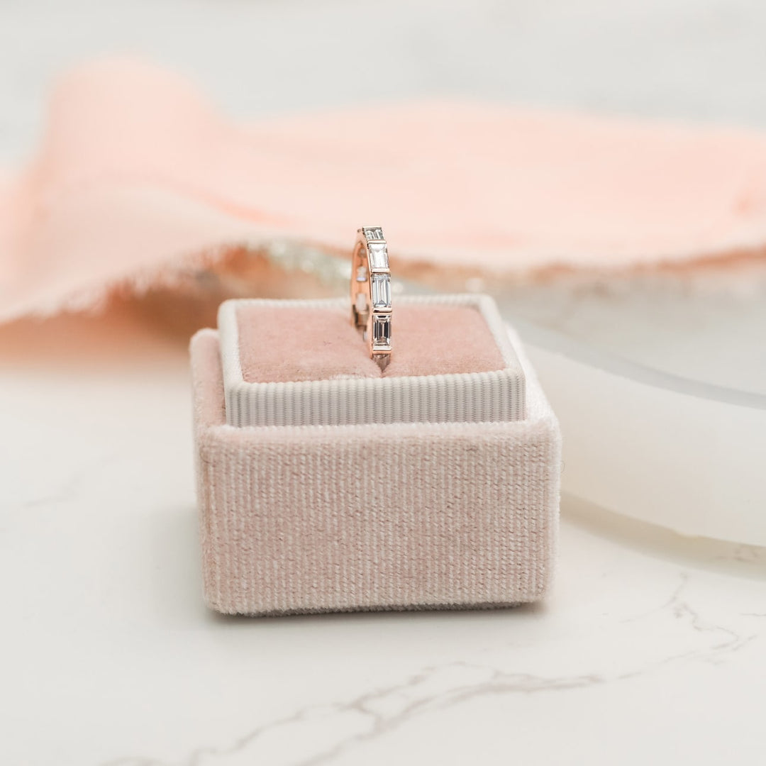 Baguette Cut DE - VS1 Lab Grown Diamond Full Eternity Wedding Band - Doozy Diamonds