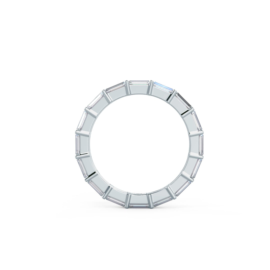 Baguette Cut DE - VS1 Lab Grown Diamond Full Eternity Wedding Band - Doozy Diamonds