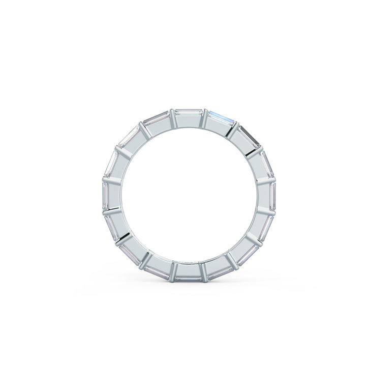 Baguette Cut DE - VS1 Lab Grown Diamond Full Eternity Wedding Band - Doozy Diamonds