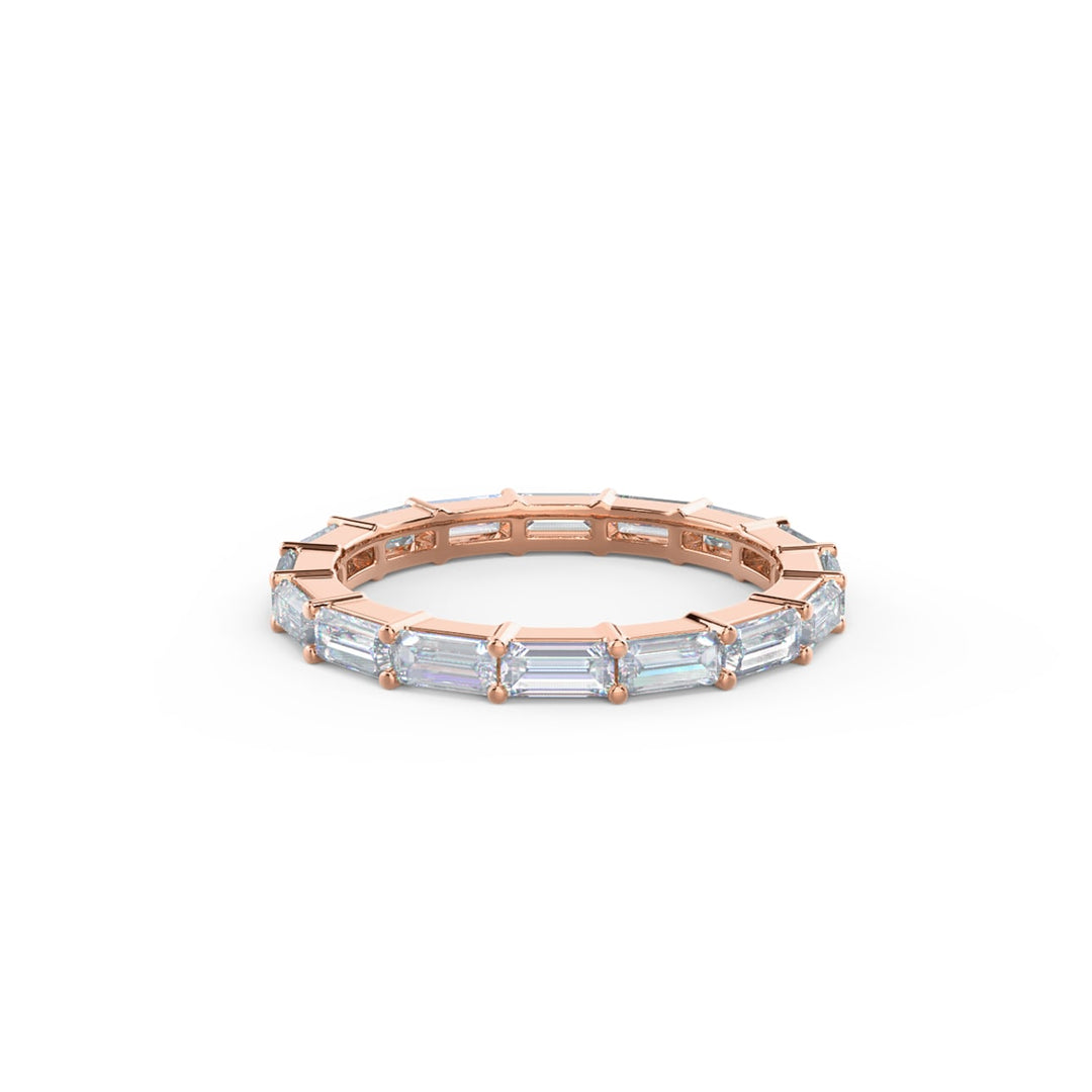 Baguette Cut DE - VS1 Lab Grown Diamond Full Eternity Wedding Band - Doozy Diamonds