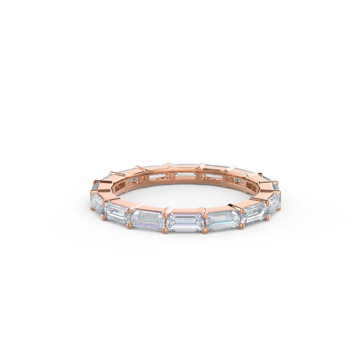 Baguette Cut DE - VS1 Lab Grown Diamond Full Eternity Wedding Band - Doozy Diamonds