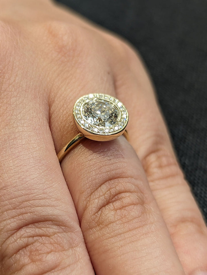 Classic round solitaire engagement ring crafted for everyday wear