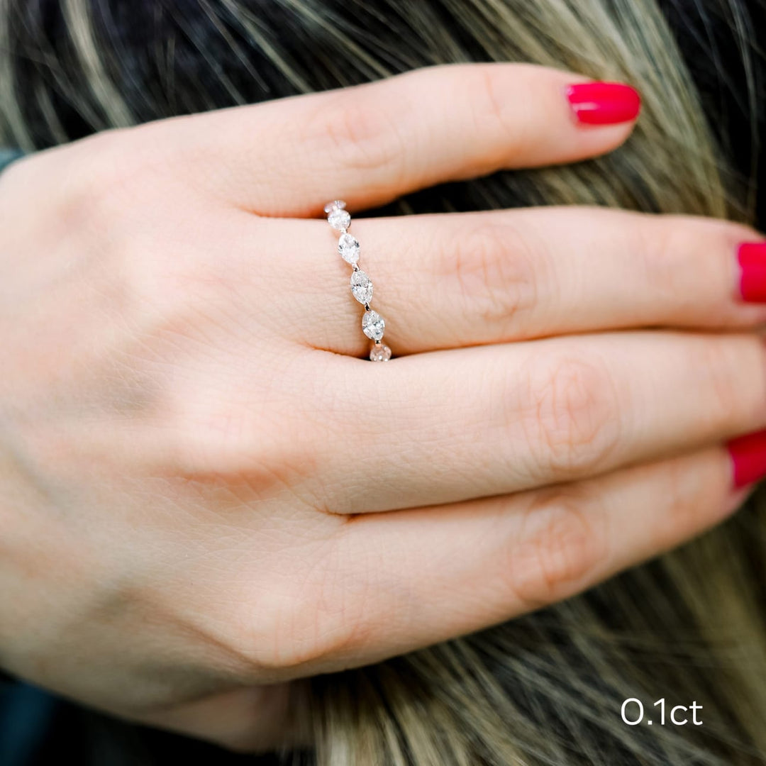 Marquise East - West DE - VS1 Lab Grown Diamond Eternity Band - Doozy Diamonds