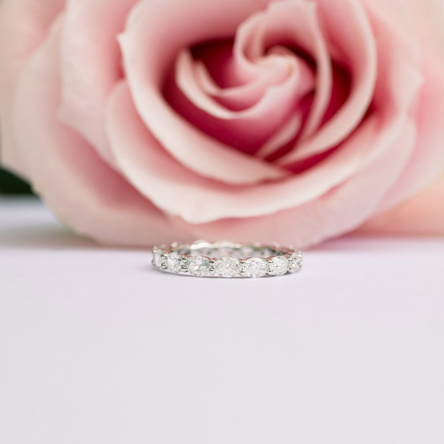 Oval DE - VS1 Lab Grown Diamond Full Eternity Wedding Band - Doozy Diamonds