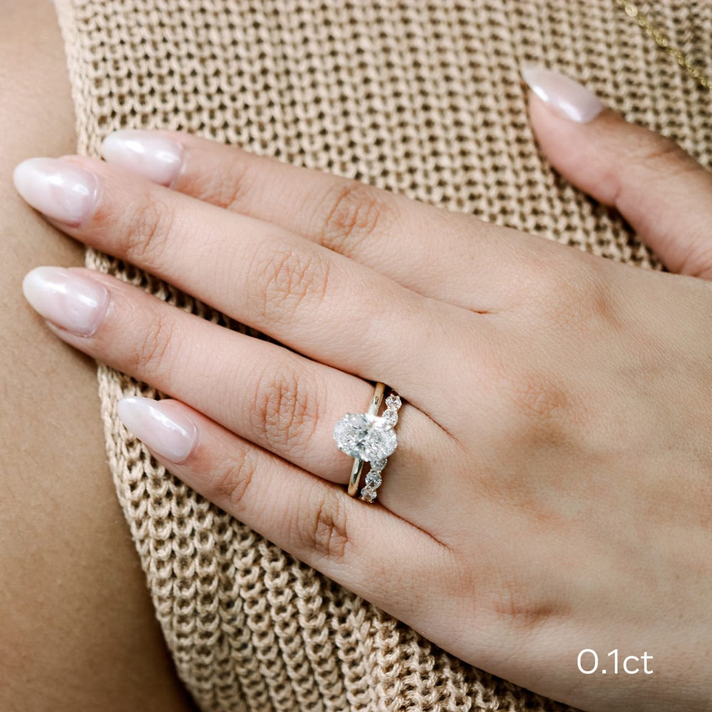Oval DE - VS1 Lab Grown Diamond Full Eternity Wedding Band - Doozy Diamonds