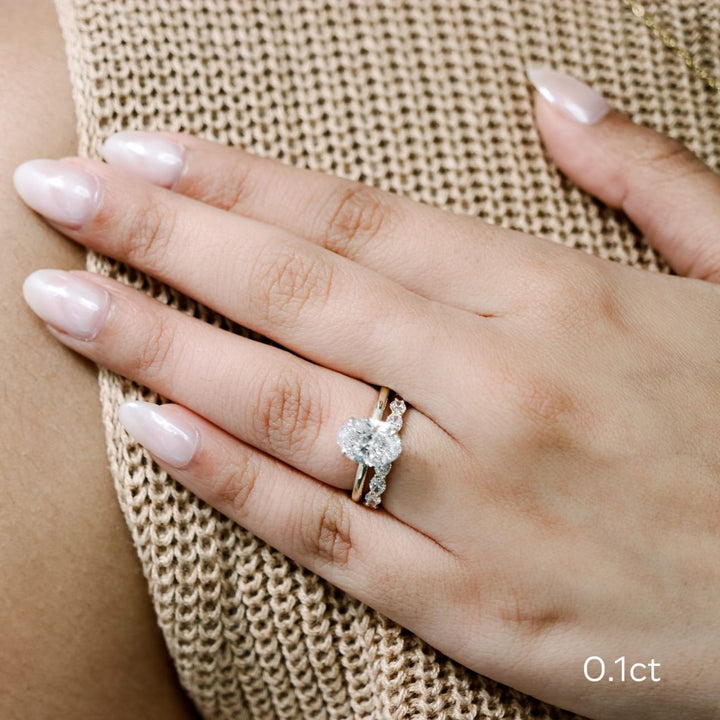 Oval DE - VS1 Lab Grown Diamond Full Eternity Wedding Band - Doozy Diamonds