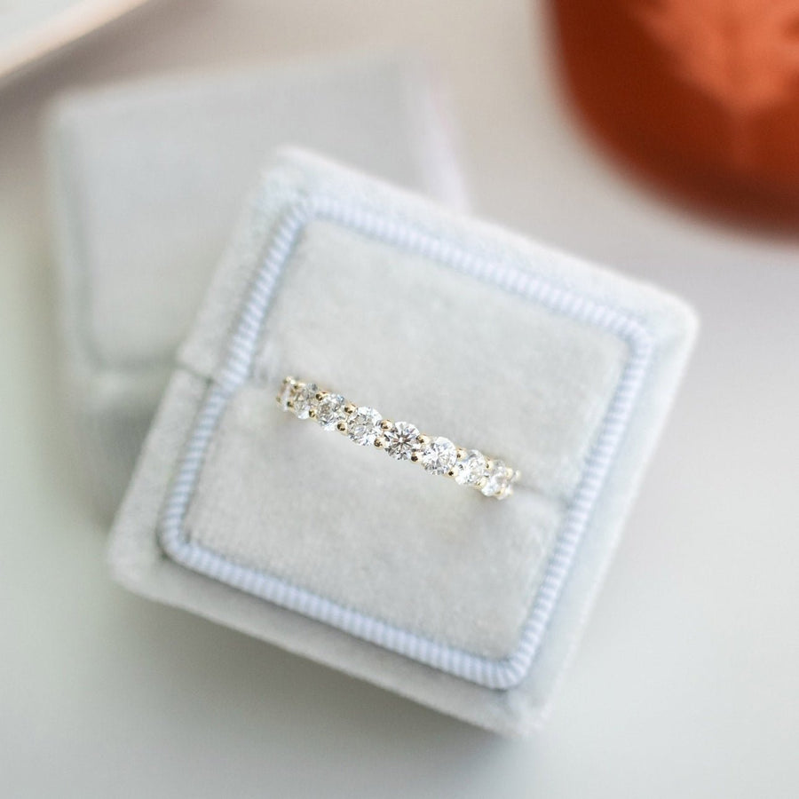 Round FG - VS1 Lab Grown Diamond Eternity Wedding Band - Doozy Diamonds