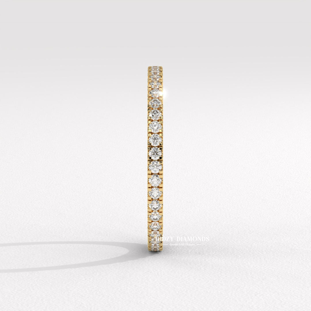 Ethically sourced round diamond eternity band