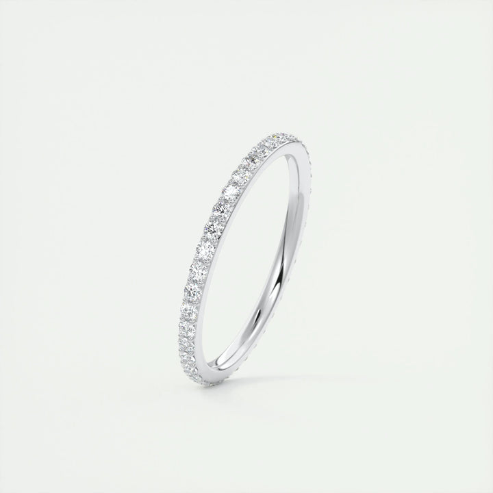 Close-up of 0.37CT round brilliant lab grown diamonds