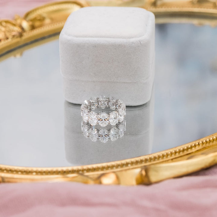 Oval DE - VS1 Lab Grown Diamond Full Eternity Wedding Band - Doozy Diamonds