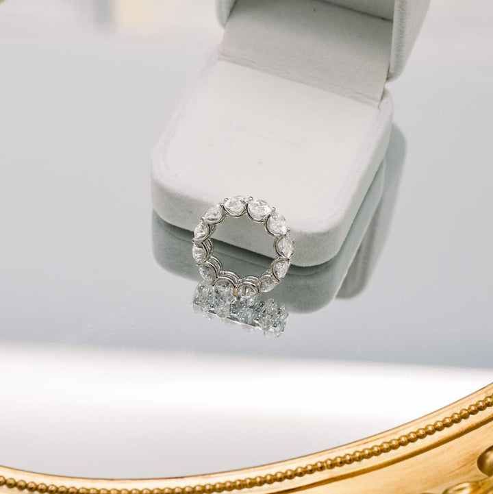 Oval DE - VS1 Lab Grown Diamond Full Eternity Wedding Band - Doozy Diamonds