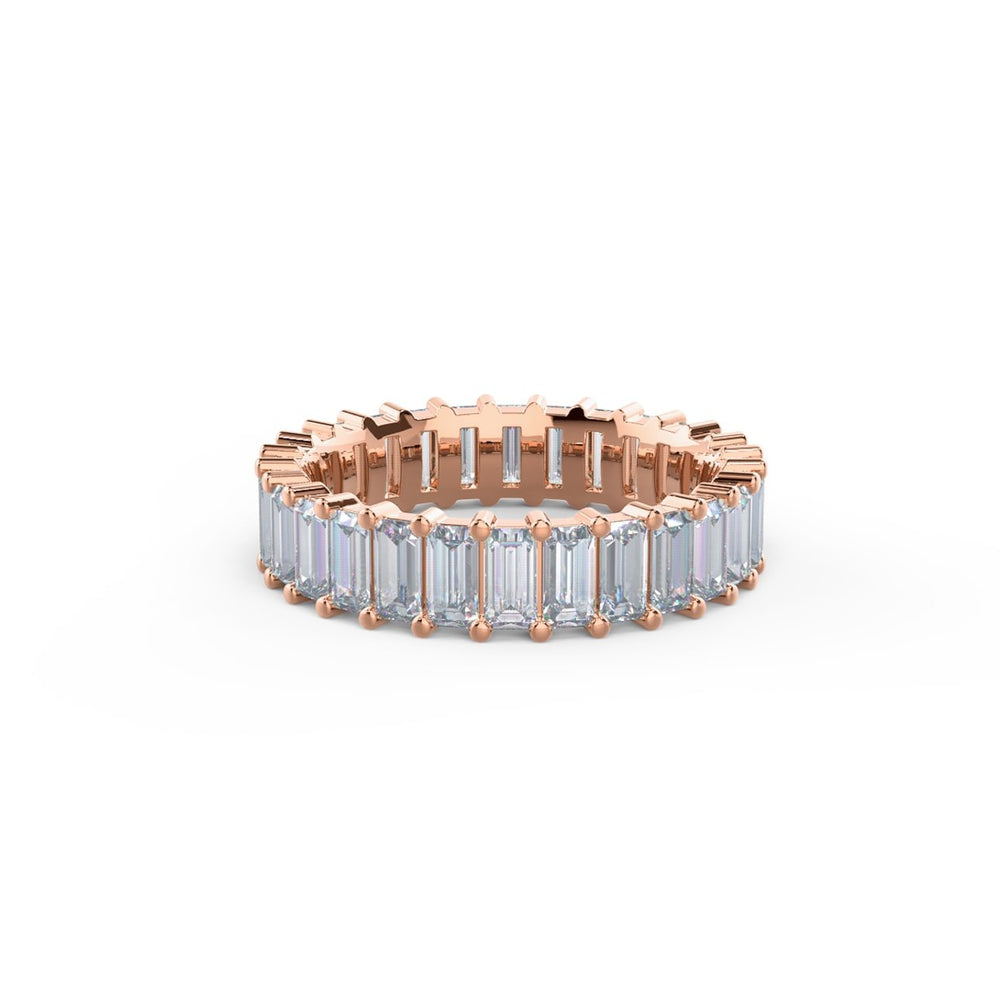 Baguette Cut DE - VS1 Lab Grown Diamond Full Eternity Wedding Band For Women - Doozy Diamonds
