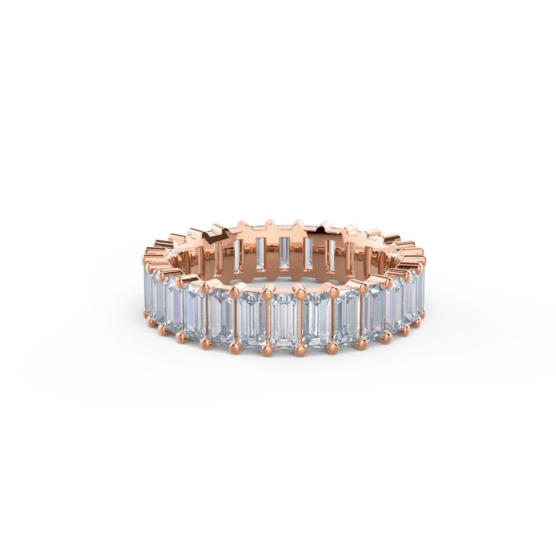 Baguette Cut DE - VS1 Lab Grown Diamond Full Eternity Wedding Band For Women - Doozy Diamonds