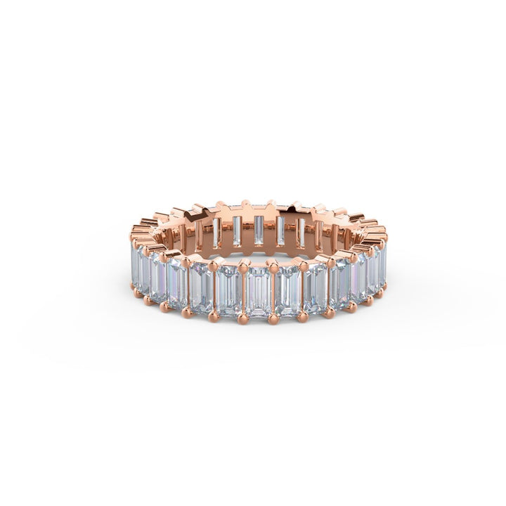 Baguette Cut DE - VS1 Lab Grown Diamond Full Eternity Wedding Band For Women - Doozy Diamonds