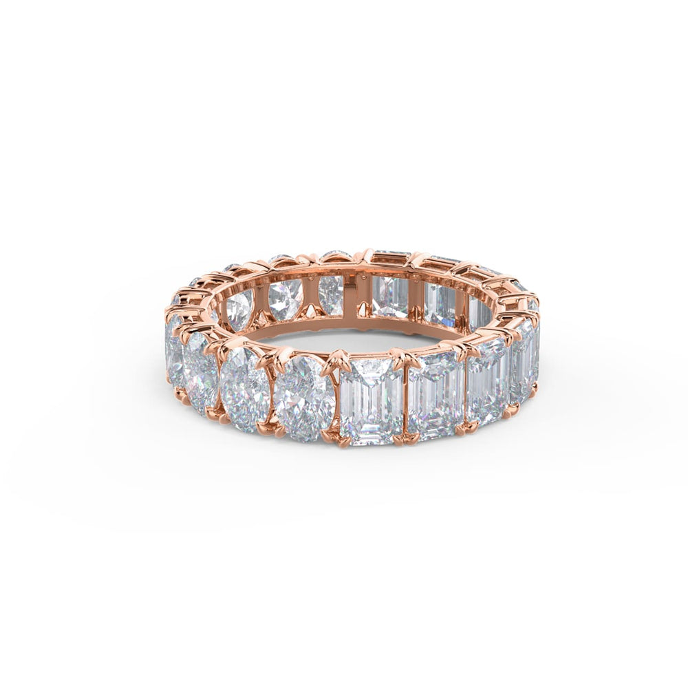 Oval & Emerald DE - VS1 Lab Grown Diamond Eternity Band - Doozy Diamonds