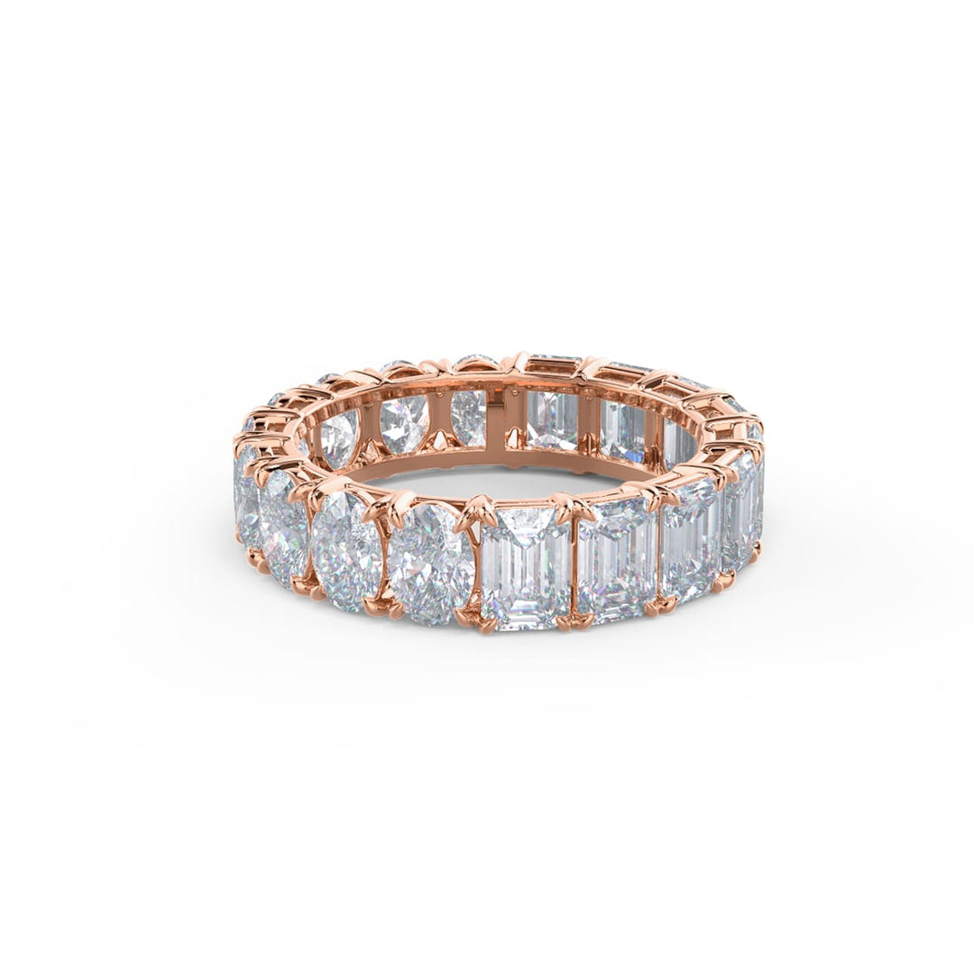 Oval & Emerald DE - VS1 Lab Grown Diamond Eternity Band - Doozy Diamonds