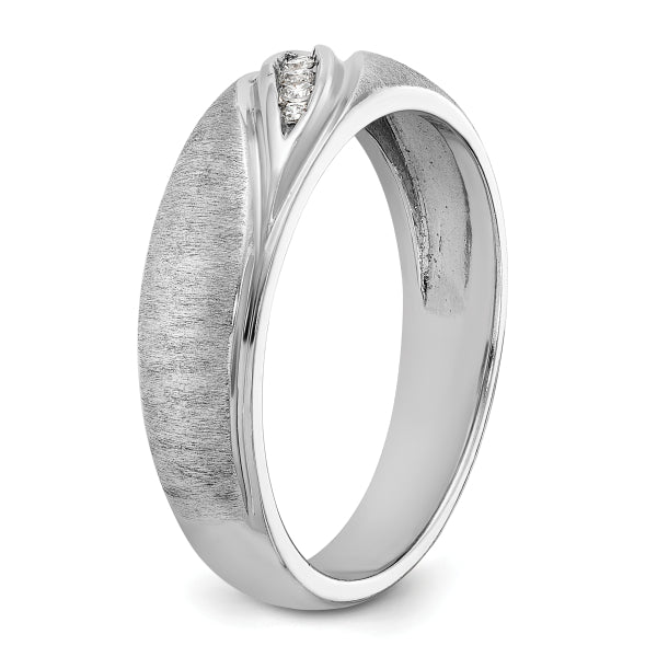 5.5mm Round Cut Lab Grown Channel Set Men's Wedding Band - Doozy Diamonds