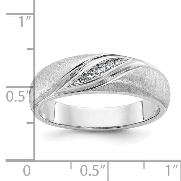 5.5mm Round Cut Lab Grown Channel Set Men's Wedding Band - Doozy Diamonds