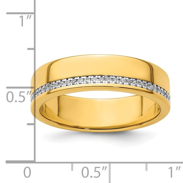 4mm Round Cut Diamond Row Lab Grown Men's Wedding Band - Doozy Diamonds