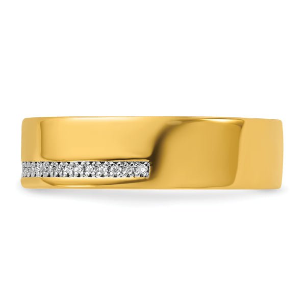 4mm Round Cut Diamond Row Lab Grown Men's Wedding Band - Doozy Diamonds