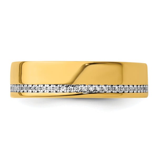 4mm Round Cut Diamond Row Lab Grown Men's Wedding Band - Doozy Diamonds