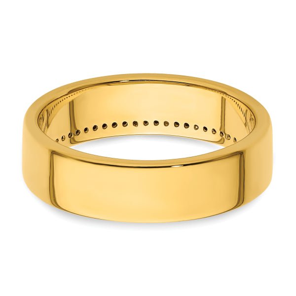 4mm Round Cut Diamond Row Lab Grown Men's Wedding Band - Doozy Diamonds