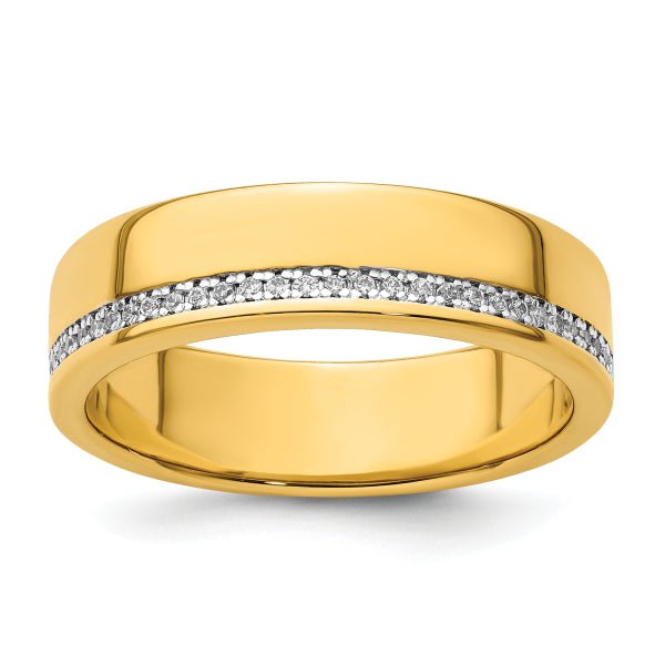 4mm Round Cut Diamond Row Lab Grown Men's Wedding Band - Doozy Diamonds