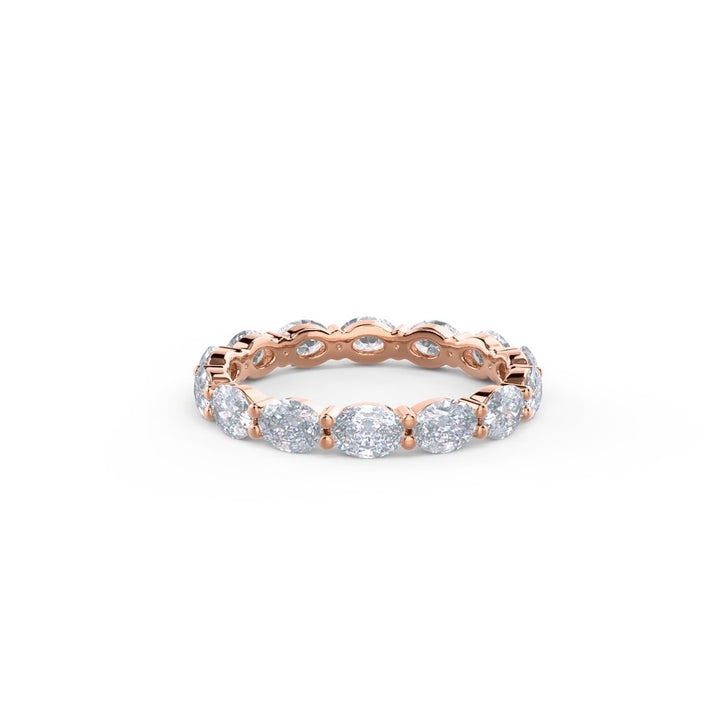 Oval DE - VS1 Lab Grown Diamond Full Eternity Wedding Band - Doozy Diamonds