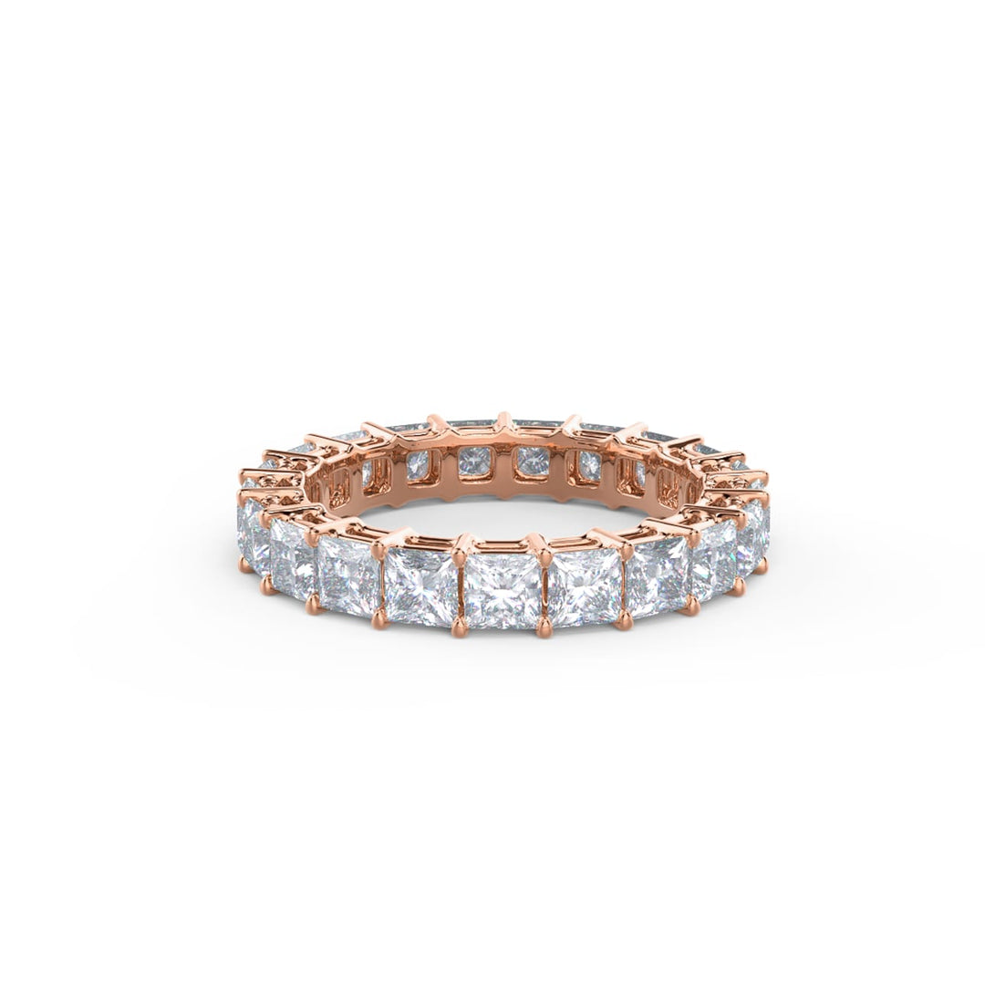 Princess Cut DE - VS1 Lab Grown Diamond Full Eternity Wedding Band - Doozy Diamonds
