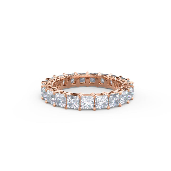 Princess Cut DE - VS1 Lab Grown Diamond Full Eternity Wedding Band - Doozy Diamonds