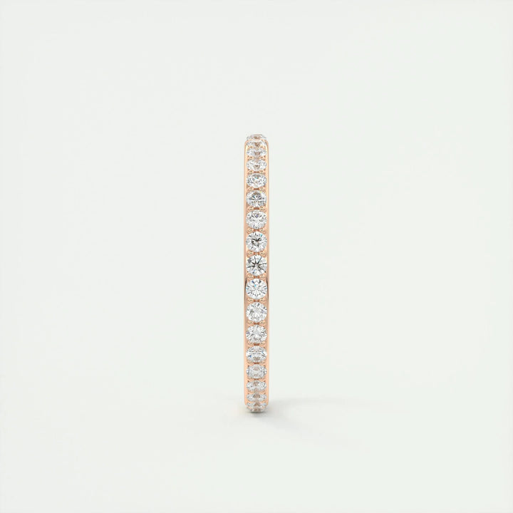 IGI certified round brilliant diamond wedding band