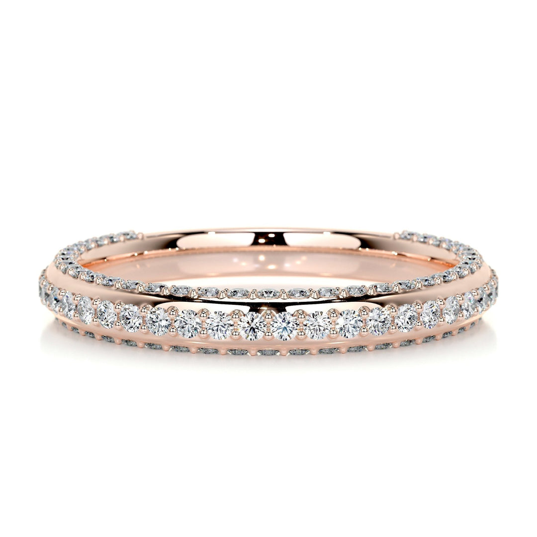 IGI certified round brilliant diamond wedding band
