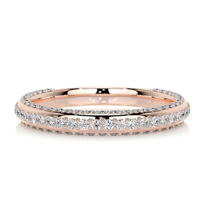 IGI certified round brilliant diamond wedding band