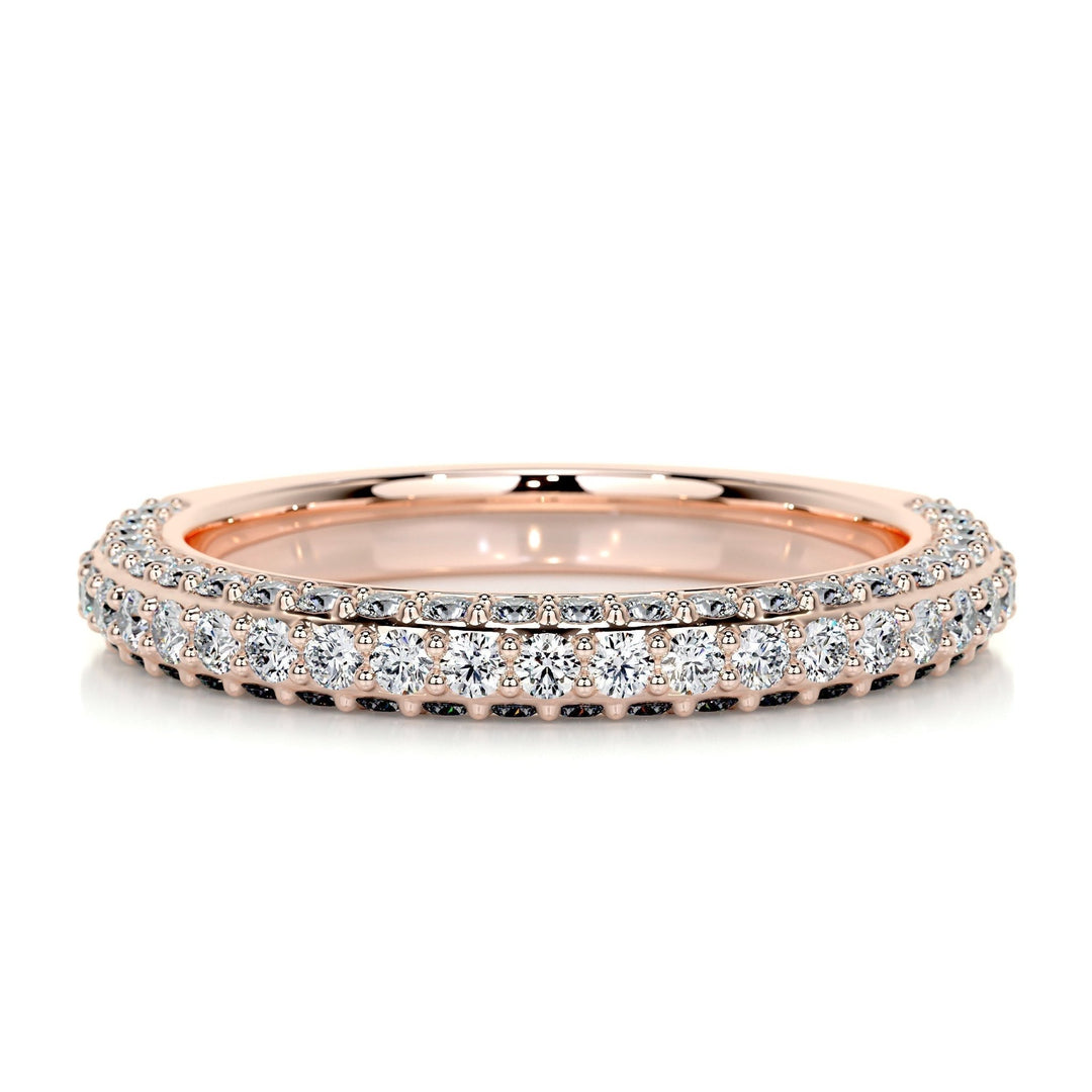 IGI certified round brilliant diamond wedding band