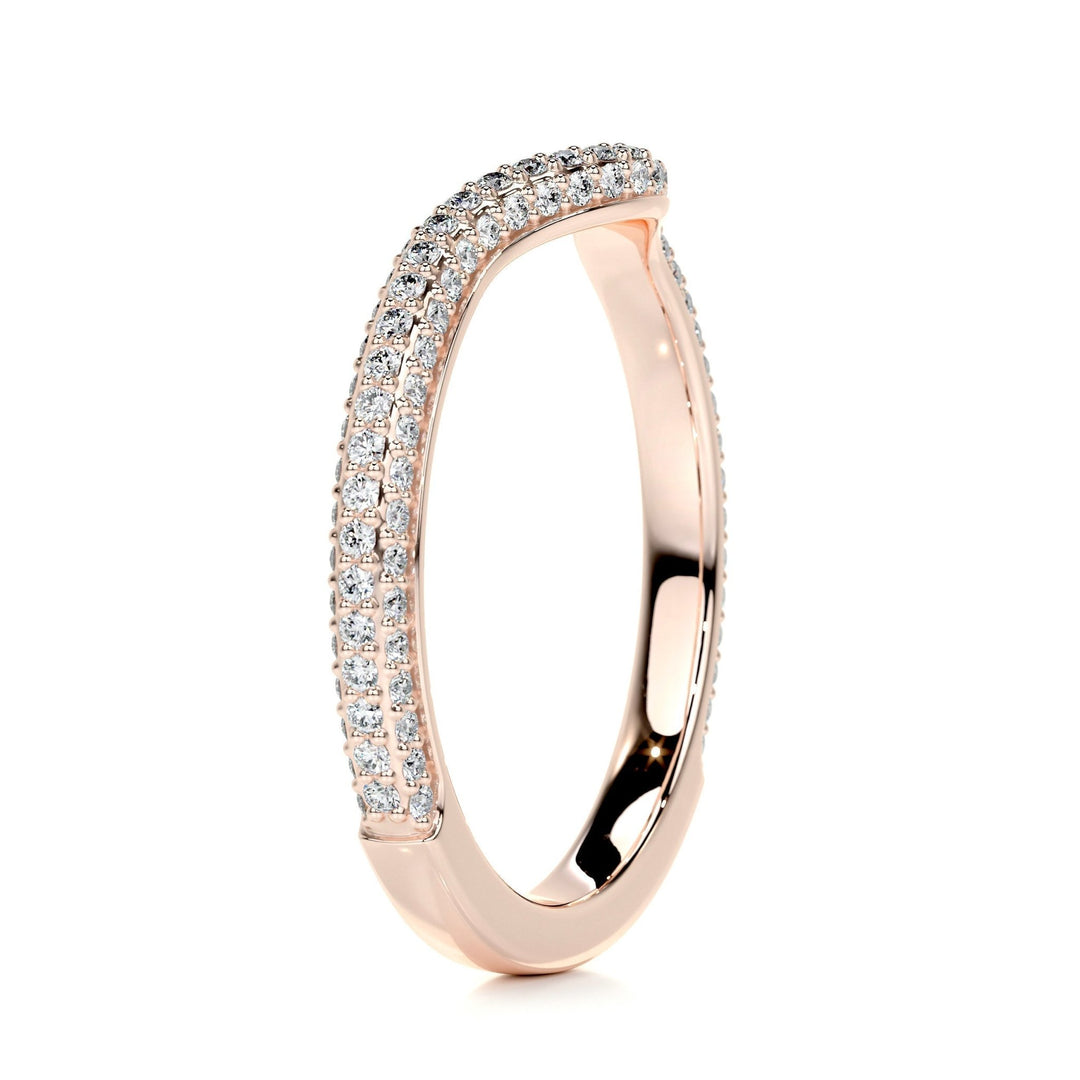 Round Brilliant stackable diamond ring for women