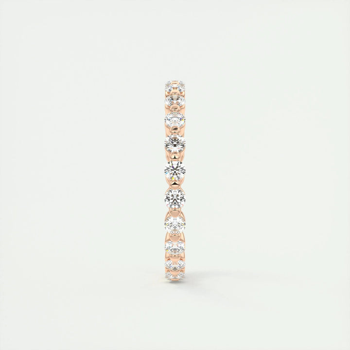 Round Brilliant stackable diamond ring for women