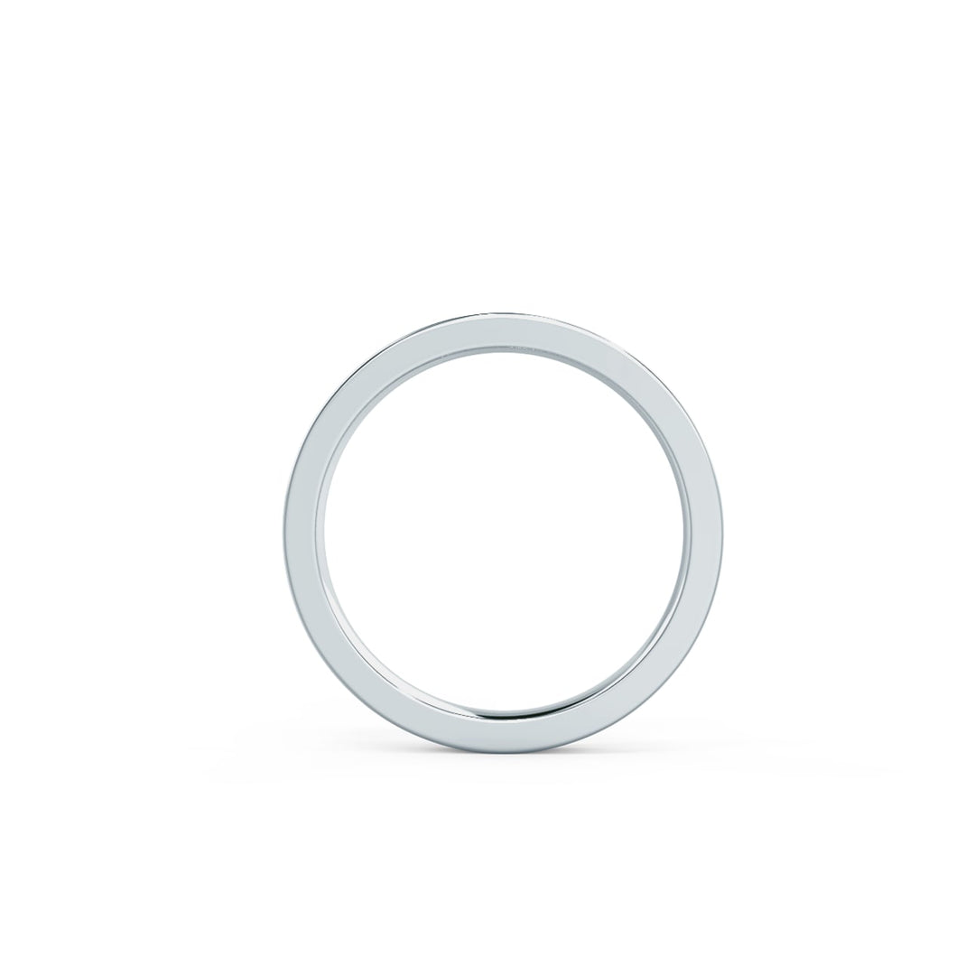 Round Cut Lab Grown Diamond Flush Set Wedding Band - Doozy Diamonds