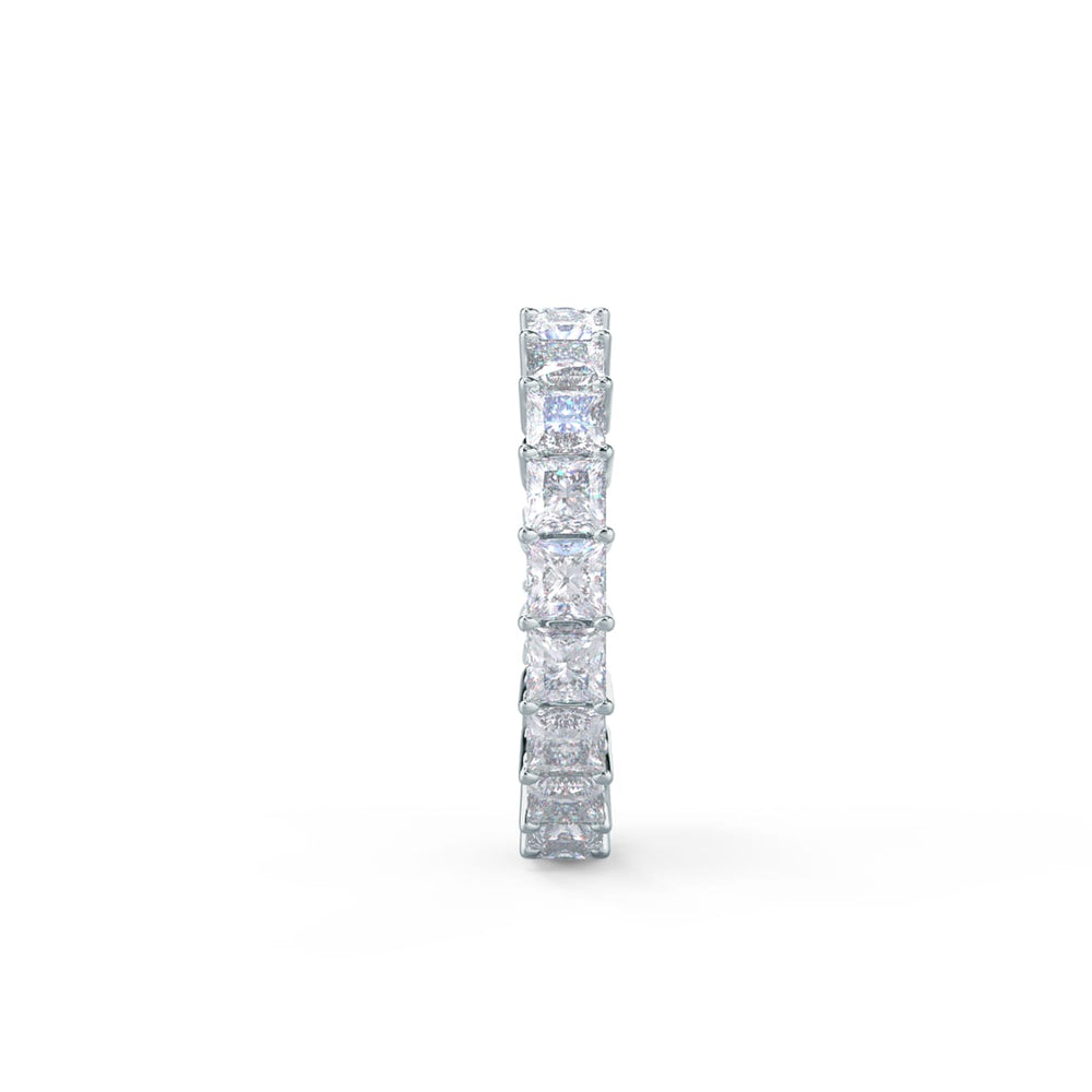 Princess Cut DE - VS1 Lab Grown Diamond Full Eternity Wedding Band - Doozy Diamonds