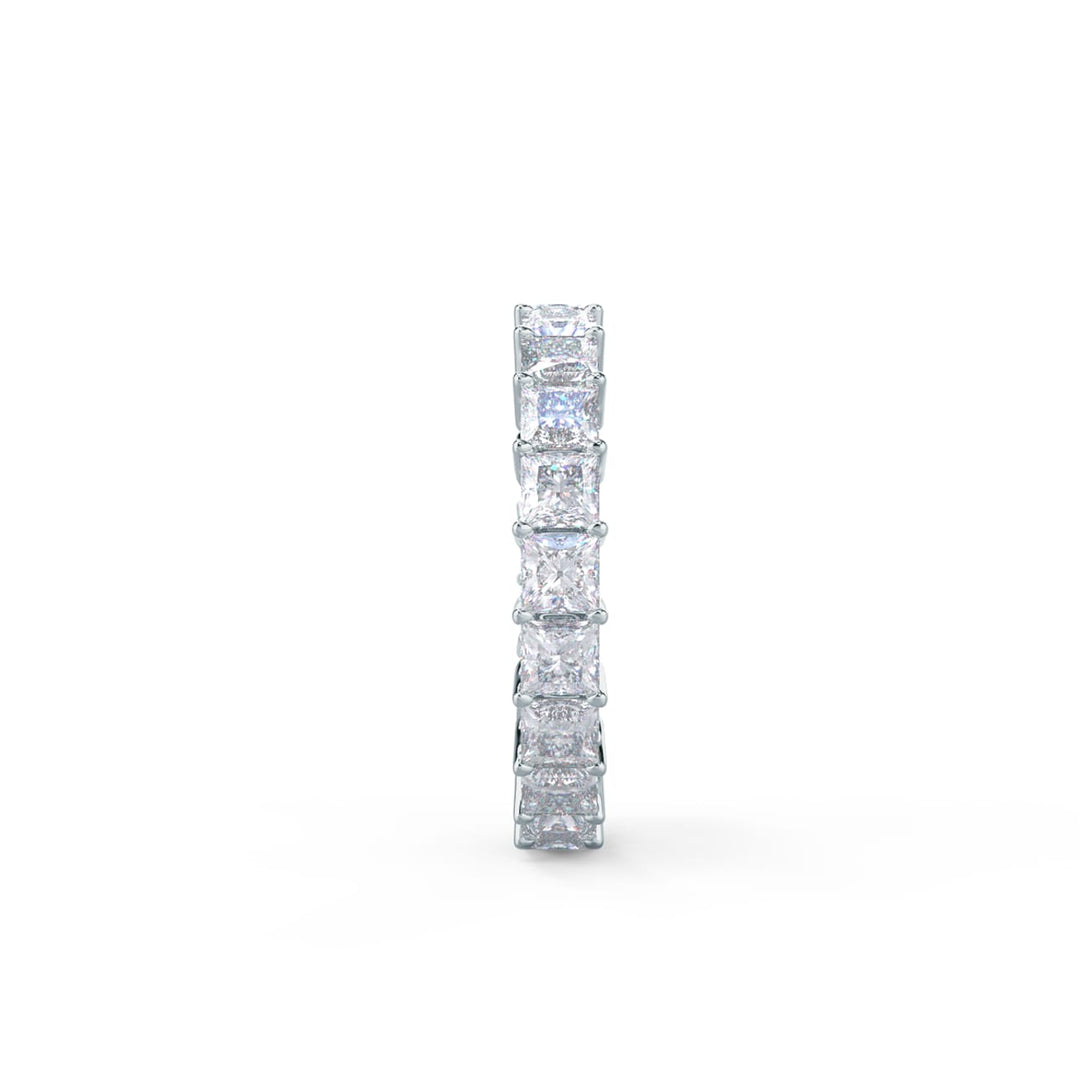 Princess Cut DE - VS1 Lab Grown Diamond Full Eternity Wedding Band - Doozy Diamonds