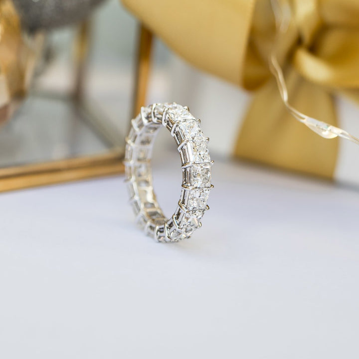 Princess Cut DE - VS1 Lab Grown Diamond Full Eternity Wedding Band - Doozy Diamonds