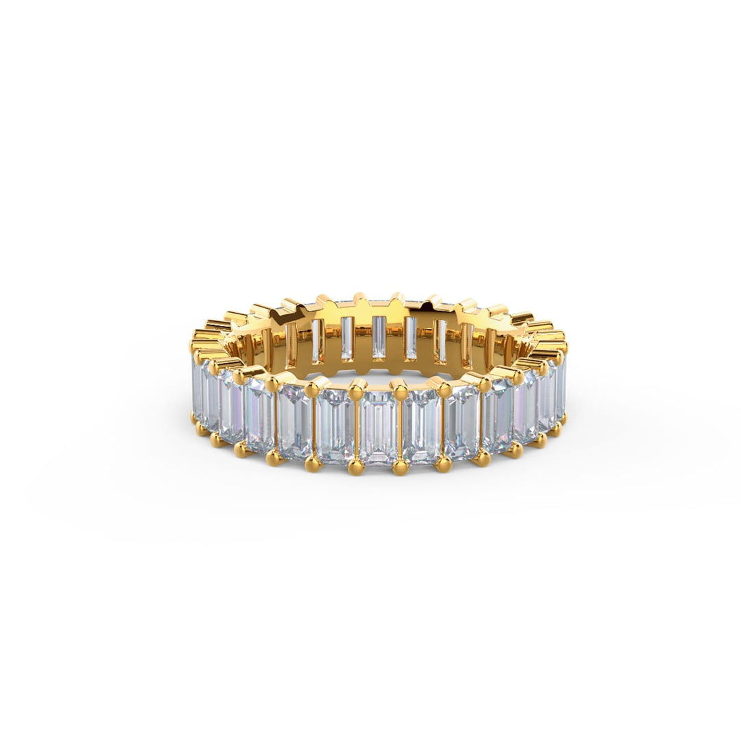 Baguette Cut DE - VS1 Lab Grown Diamond Full Eternity Wedding Band For Women - Doozy Diamonds
