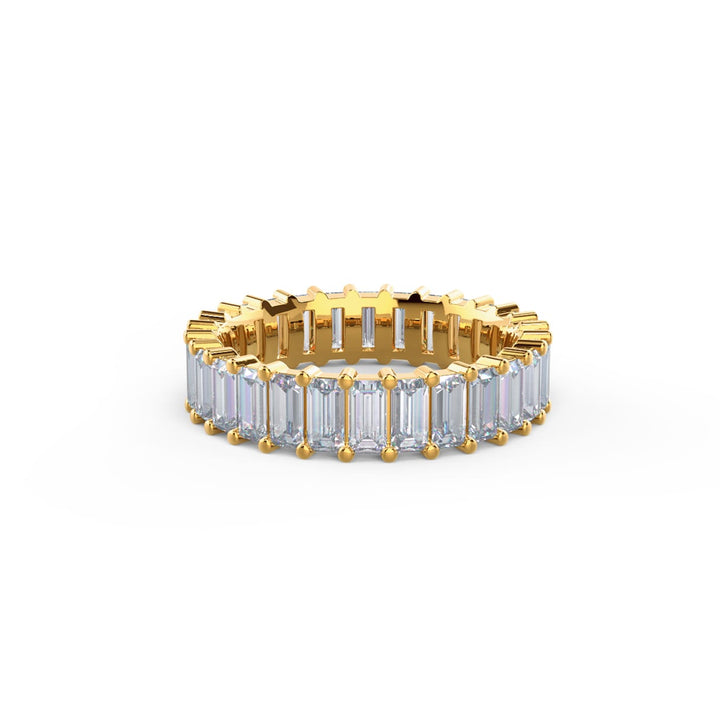 Baguette Cut DE - VS1 Lab Grown Diamond Full Eternity Wedding Band For Women - Doozy Diamonds