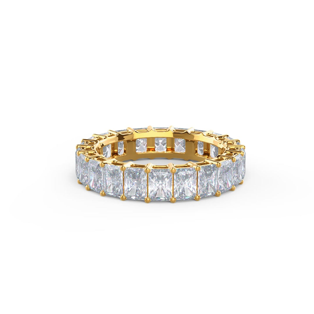 Radiant Cut DE - VS1 Lab Grown Diamond Full Eternity Wedding Band - Doozy Diamonds